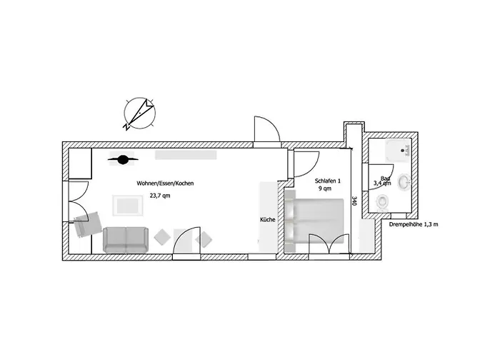 Haus Seepferdchen - Whg 8 Apartamento